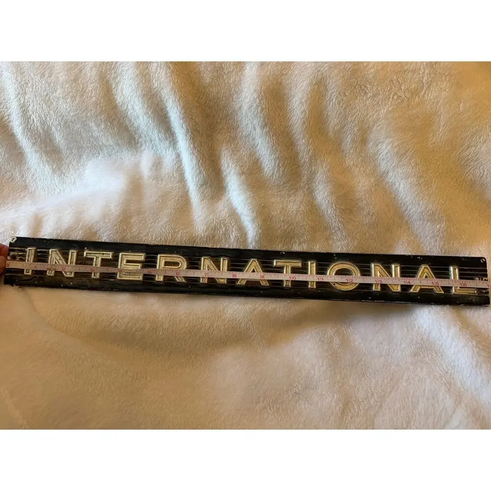 Vintage International Harvester IH Truck Grille Emblem Badge Nameplate 17
